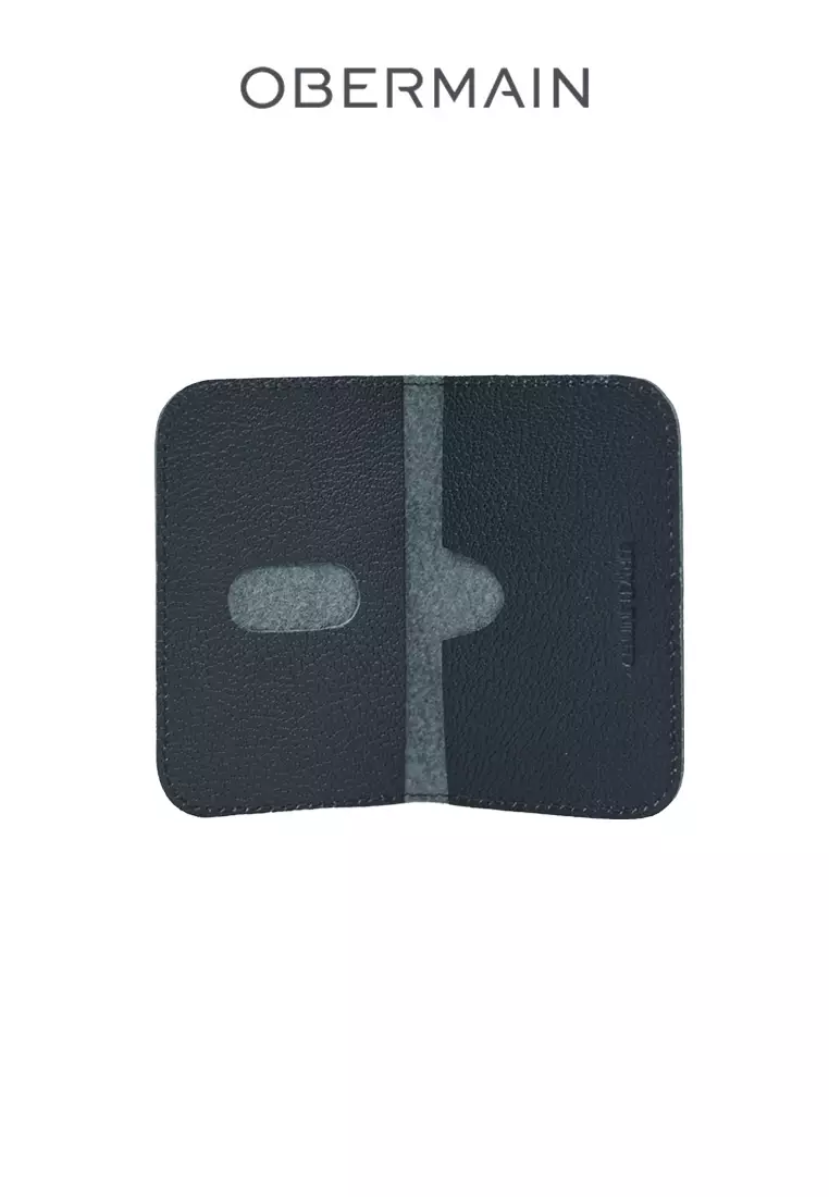 Men's Giftset RFID Wallet & 35MM Automatic Buckle Belt Free Cardholder Genuine Leather Black