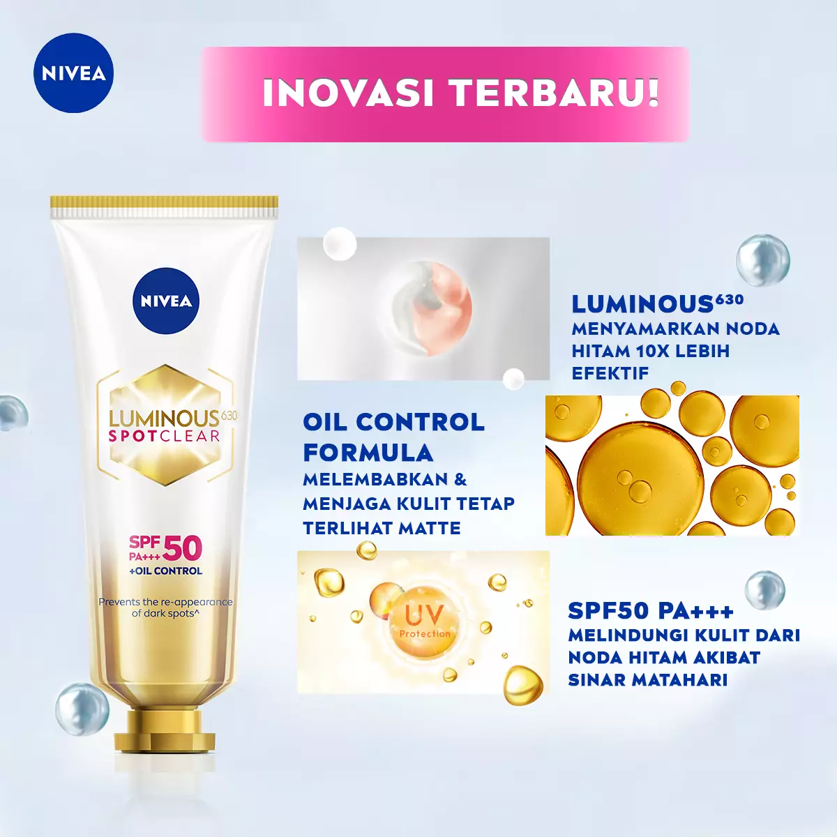 Jual Nivea NIVEA Luminous Anti-Dark Spot Face Sunscreen SPF 50 PA ...