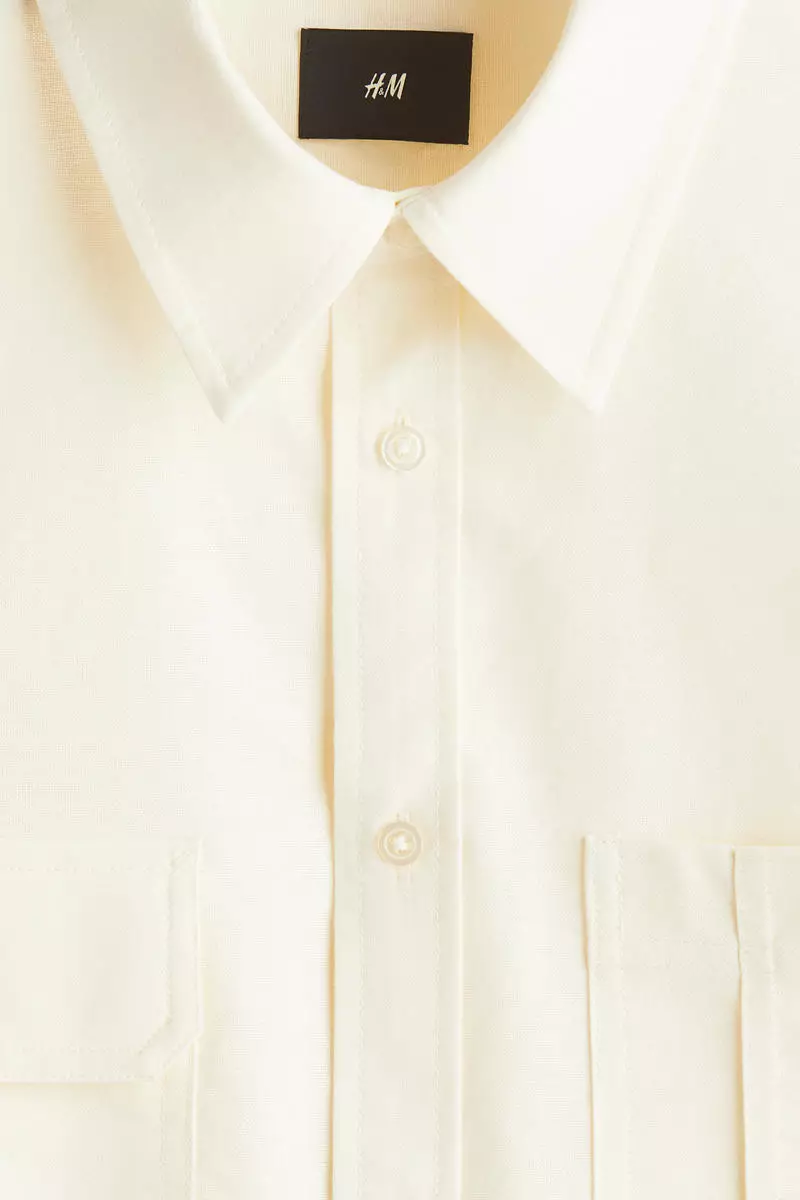 Loose Fit Short-sleeved Oxford shirt