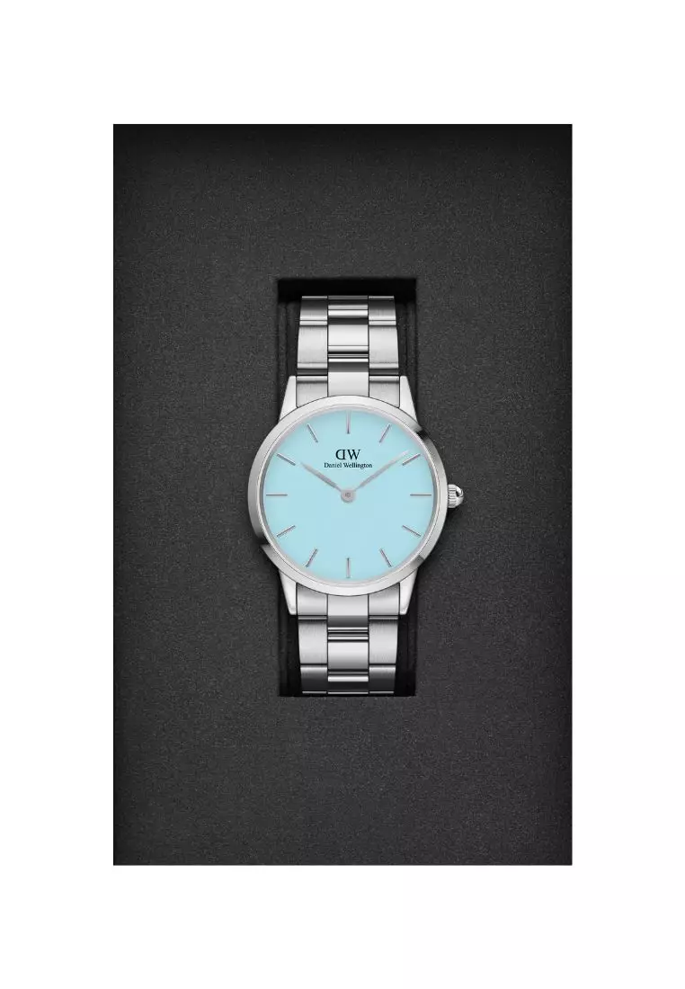 Iconic Link Capri 36mm Watch Pastel Blue dial Link strap Sliver jam tangan lelaki jam tangan lelaki Watch for women and men DW