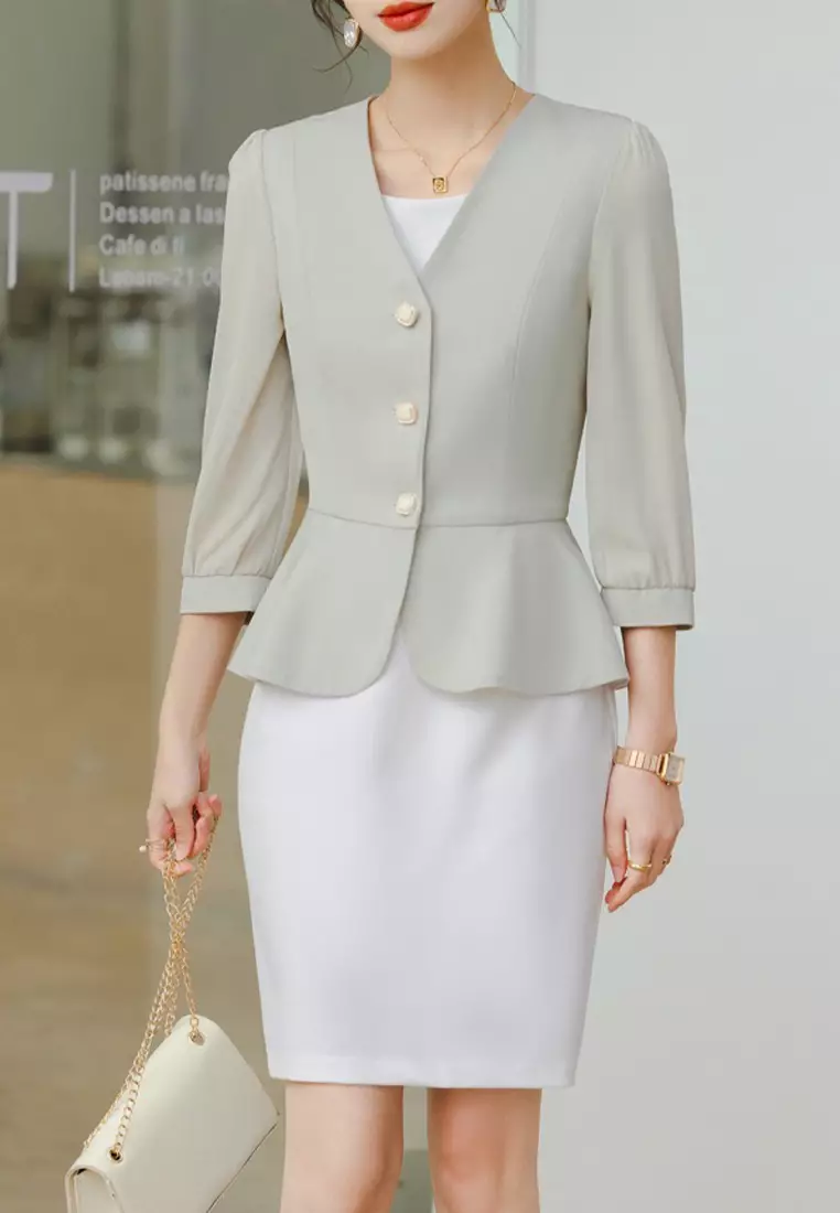 Elegant Single Breasted Suit YGH-EQ6010