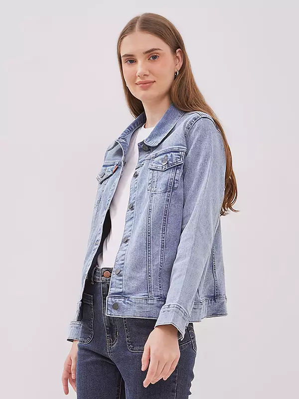 DUST Jaket Denim Leika Light Blue  (D.61120)