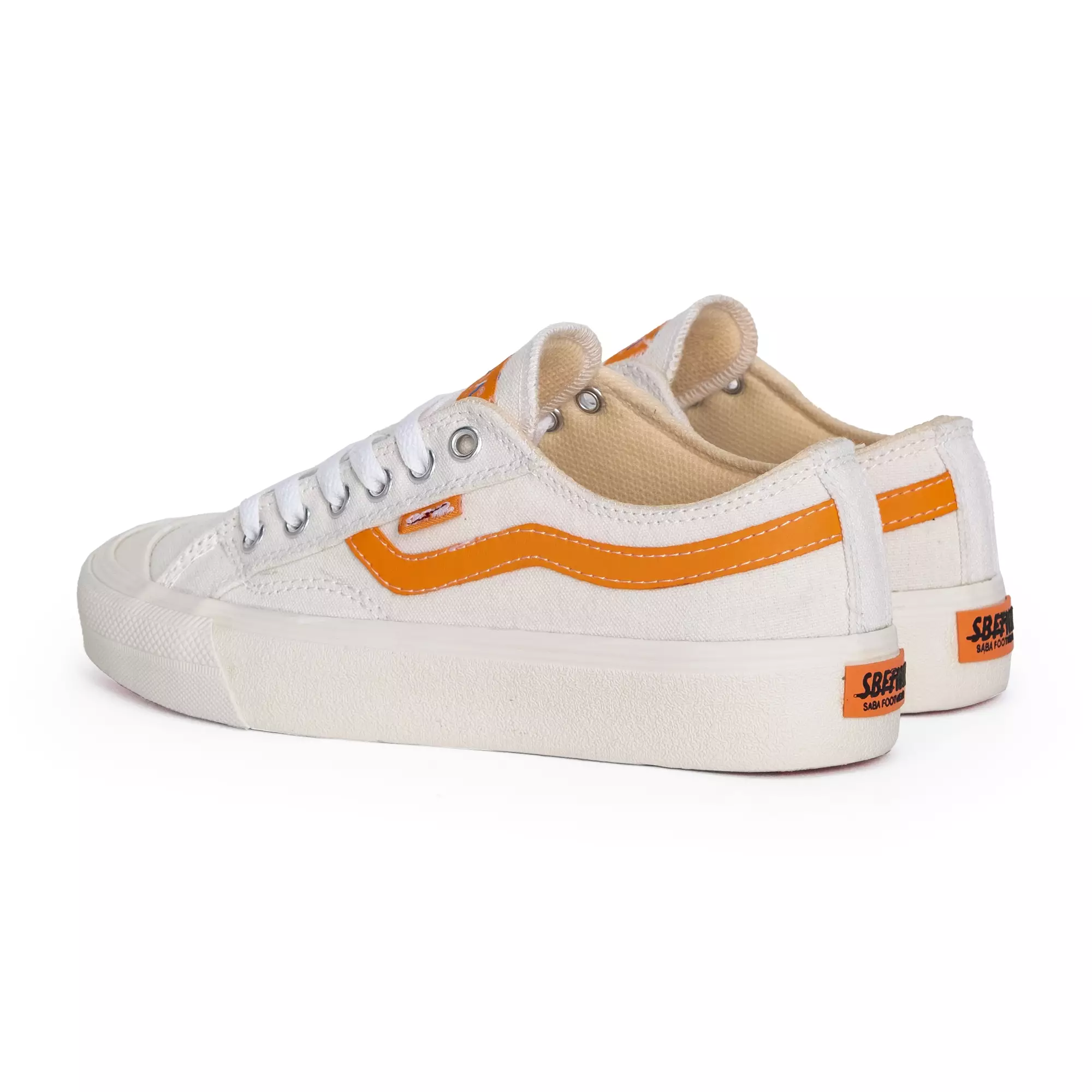 SABA Veloz Light Off White Orange - Sepatu Sneakers Casual Pria Wanita