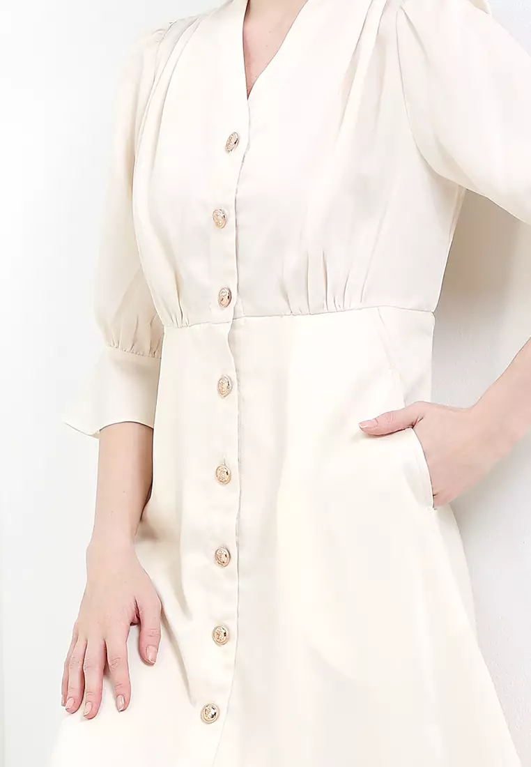 Dress Alita Suede - Pearl Dresses