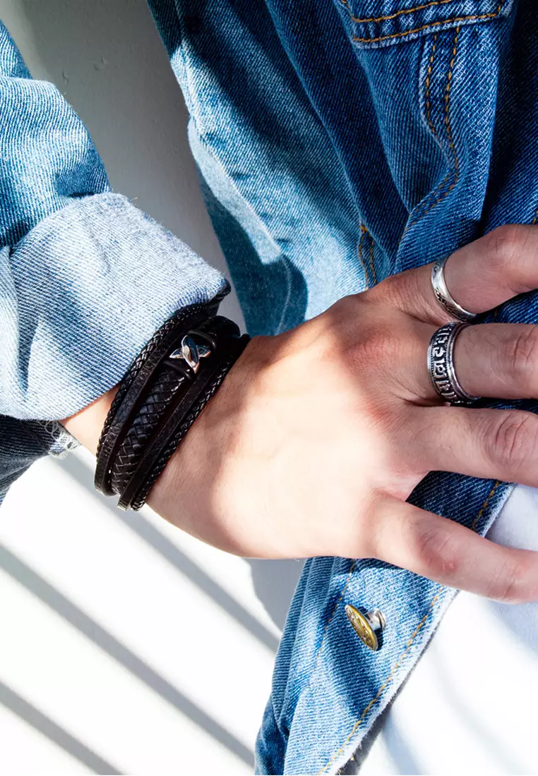 Mens shop punk bracelets
