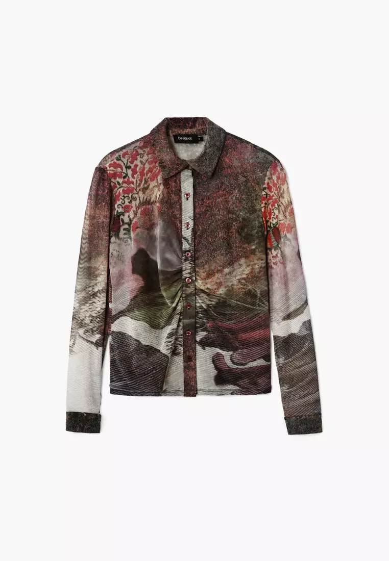 Desigual Woman Long-sleeve T-shirt autumn forest.
