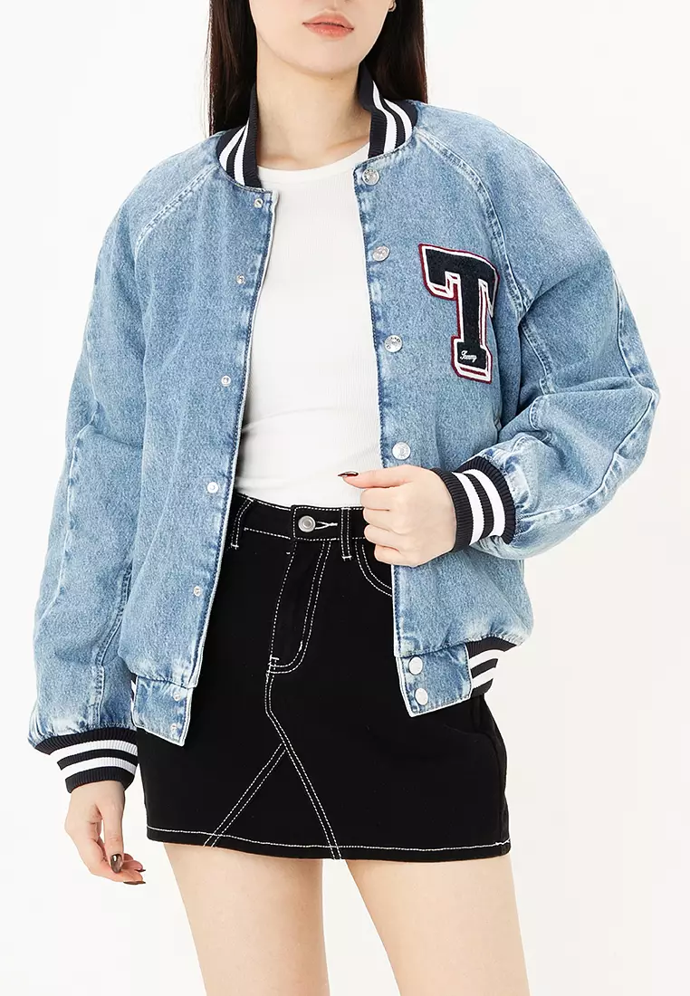 Tommy jeans denim jacket womens discount