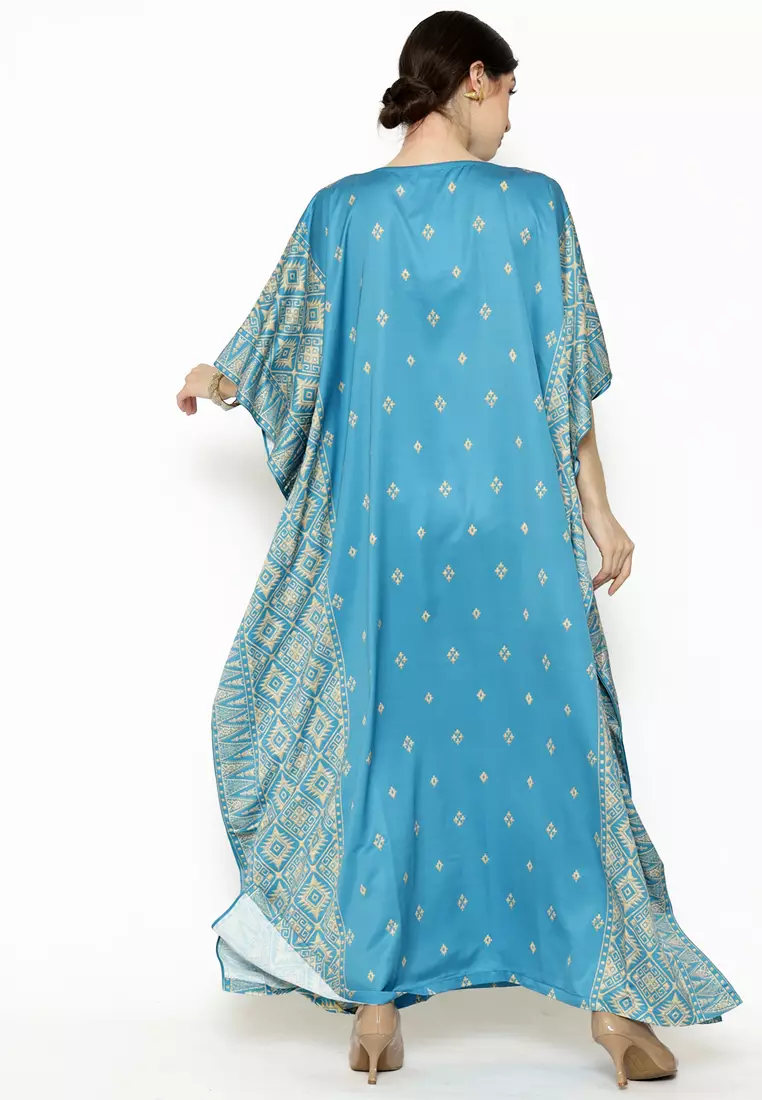 Kanzi Exclusive Short Sleeve Songket Kaftan