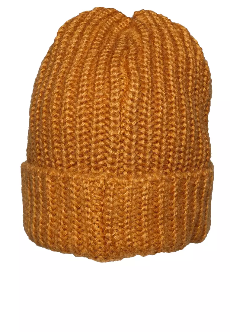 Light Coffee Waffle Cuff Beanie