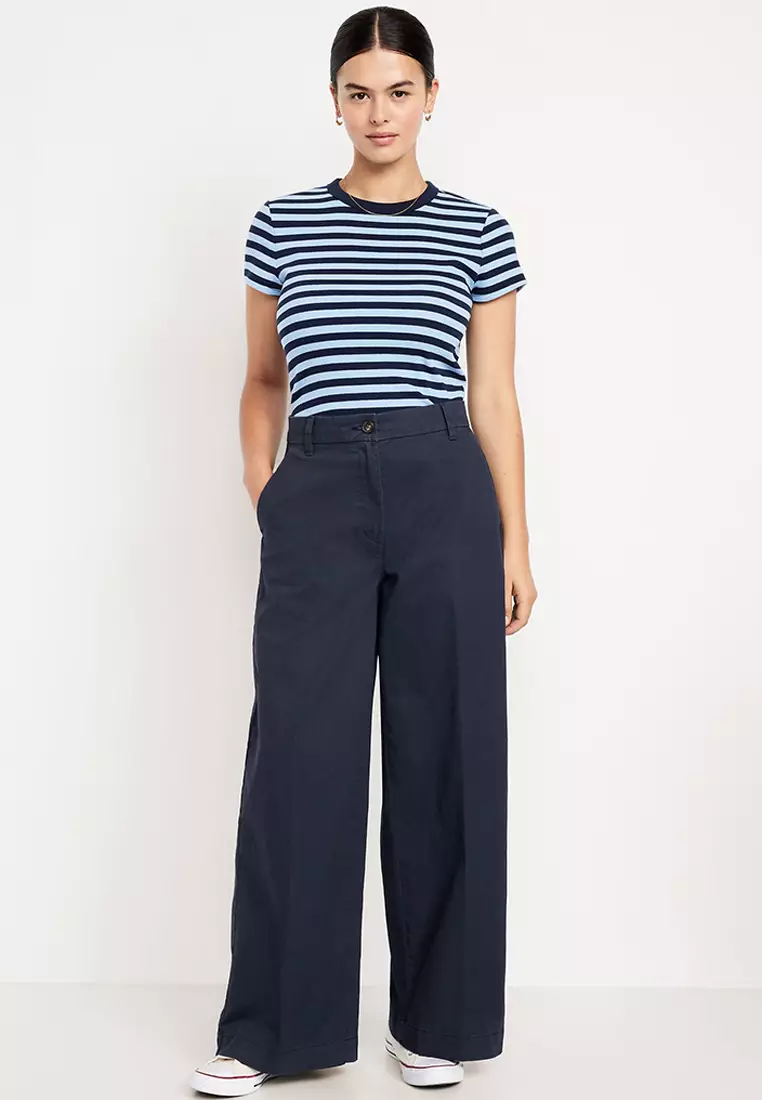 Extra High-Waisted Super Wide-Leg Chino Pants