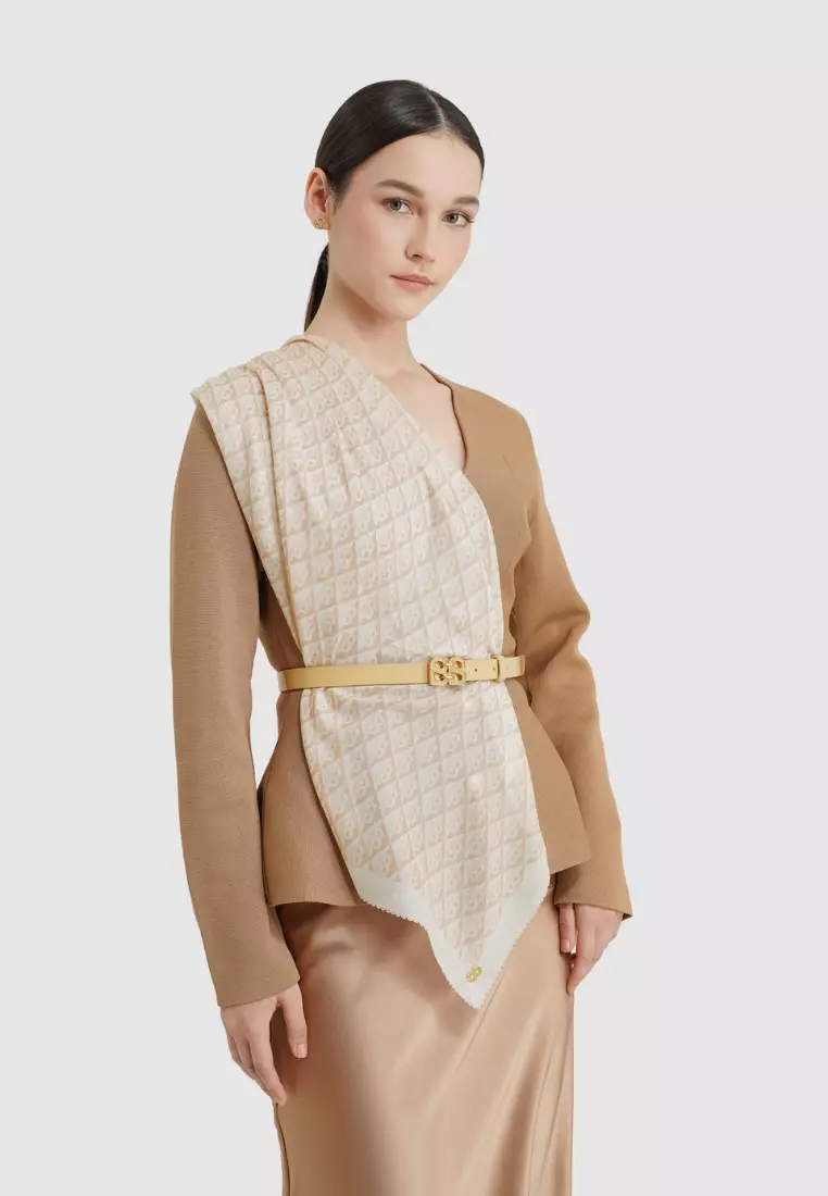 Prism Voile Square - Custard