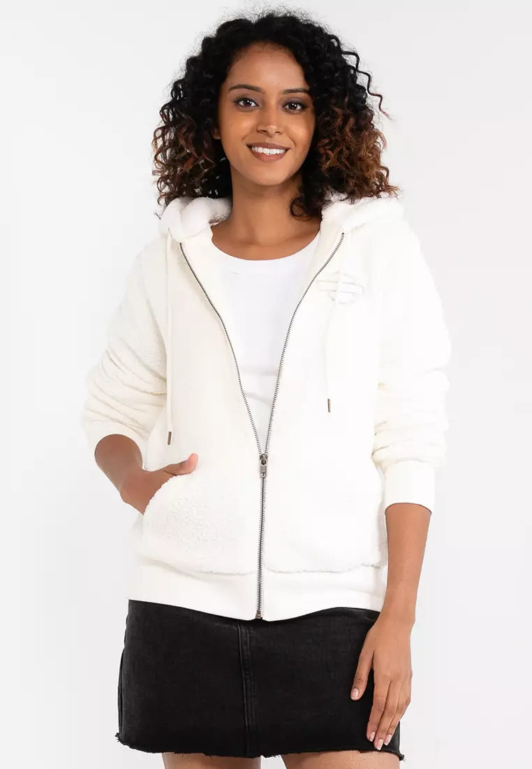 Women's white sales cotton sweatshirts