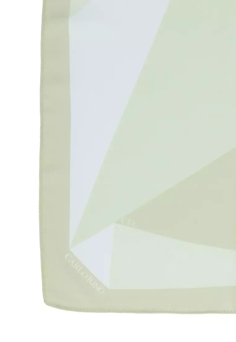 Green Prism Chiffon Scarf