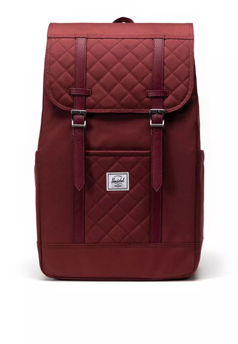 Herschel Retreat Oxblood Red Quilted US 23L