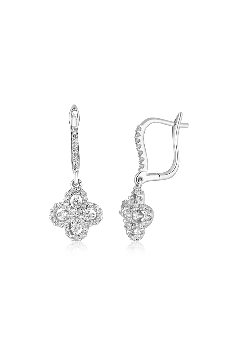 Dangling deals diamond earrings