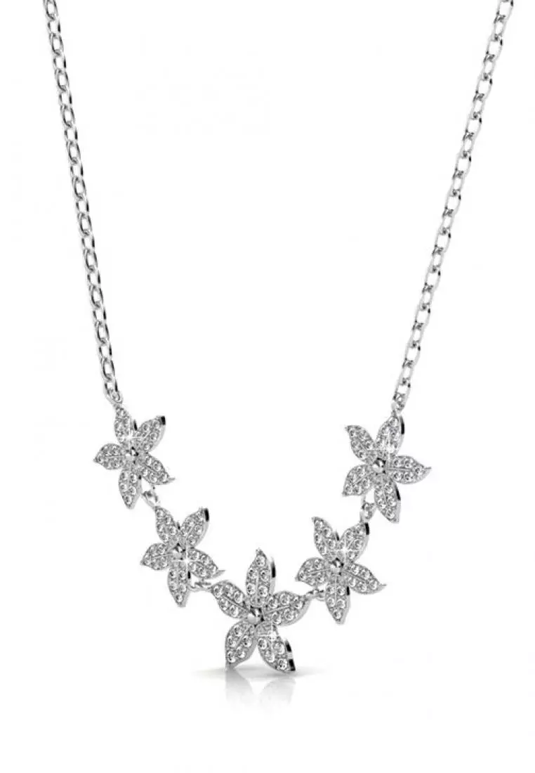 Bloom Quint Pendant - Kalung Crystal Swarovksi by Her Jewellery
