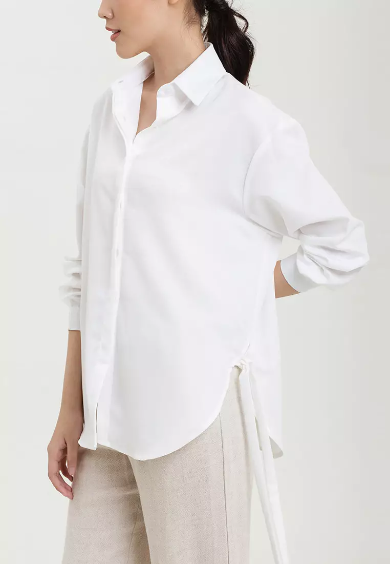 Tied Oversized Shirt