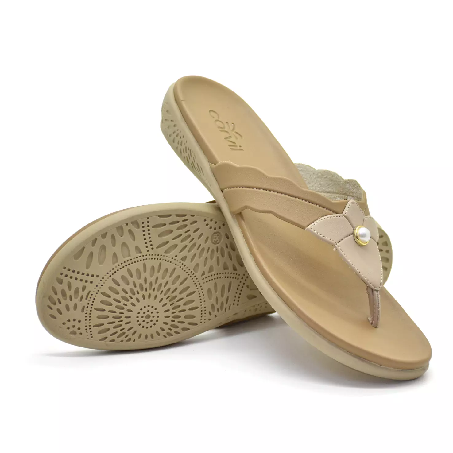 Carvil Sandal Wanita Kochi-01 L Khaki