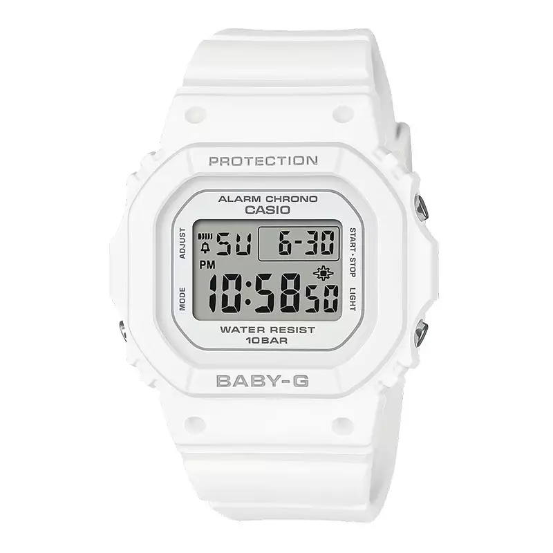 Jam Tangan Wanita Casio Baby-G BGD-565U-7ER Digital Dial White Resin Band