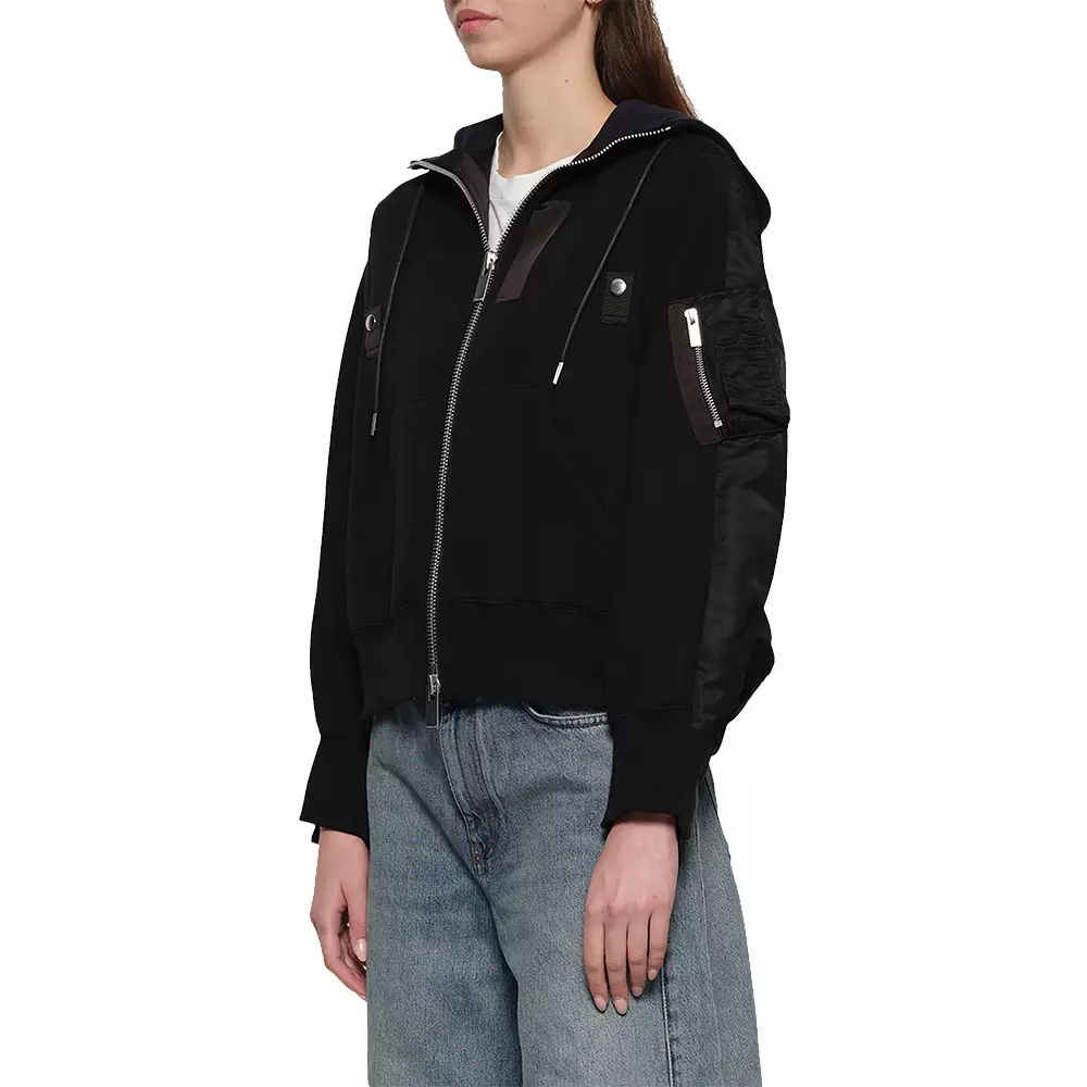 Sponge x Nylon Twill Hoodie Black