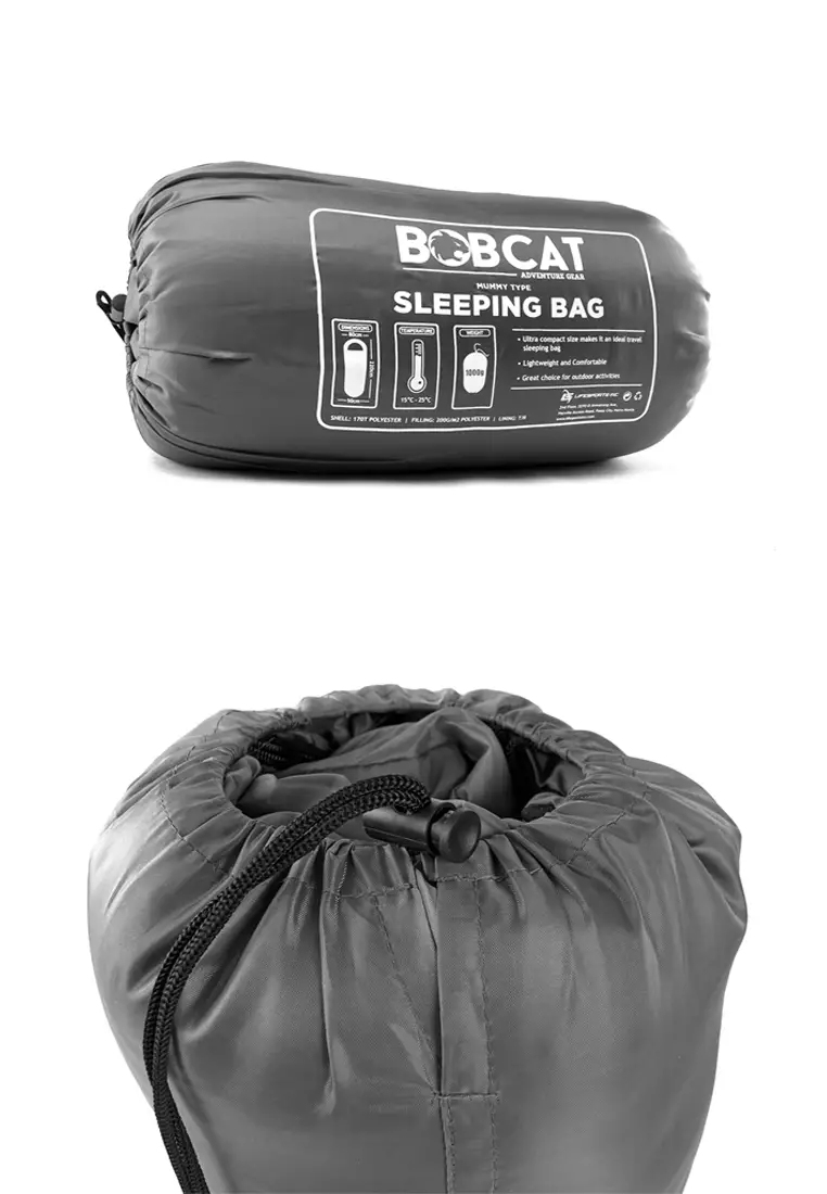Buy Bobcat Grey Mummy Type Sleeping Bag 2024 Online | ZALORA Philippines
