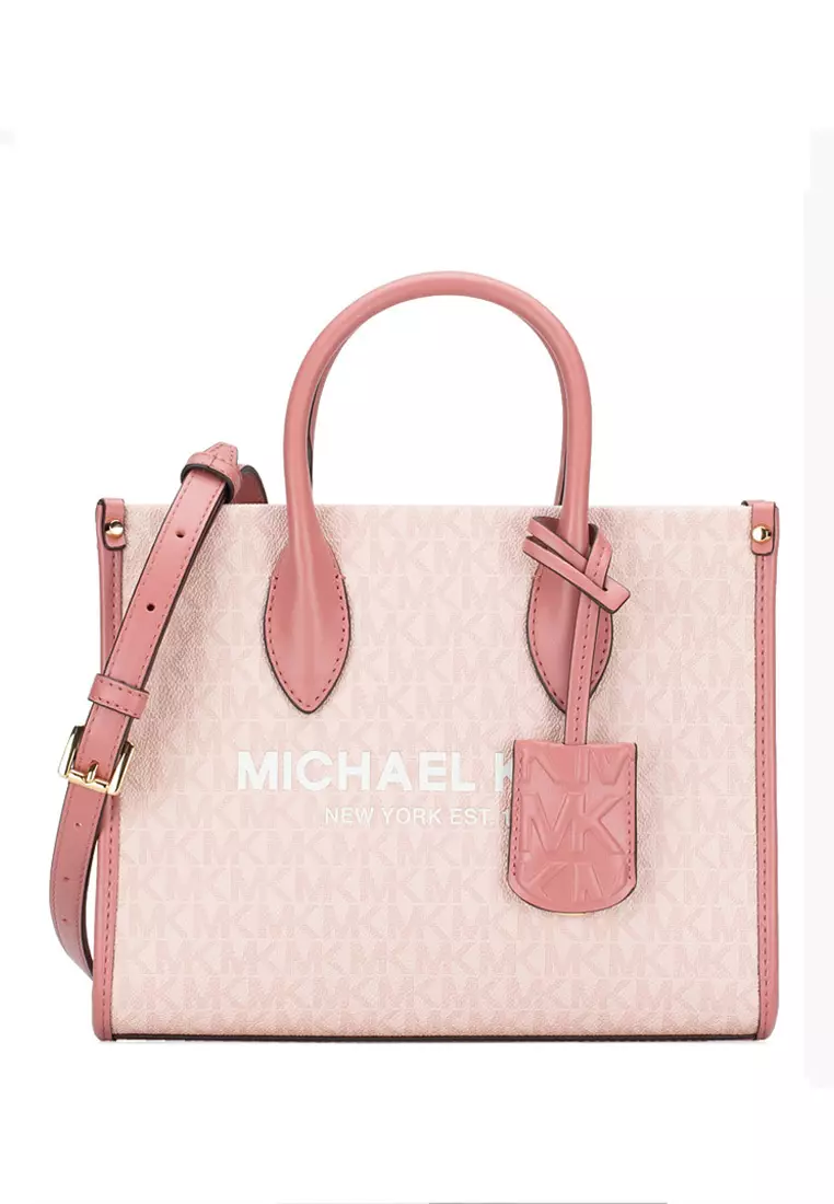 MICHAEL KORS MERCER SMALL SHOULDER CROSSBODY BAG CLUTCH PINK POWDER BLUSH  194900487129,  in 2023