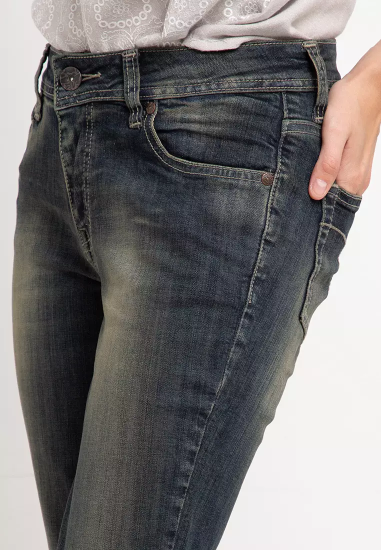 Celana Jeans Wanita Handmade Colour 00 Biru