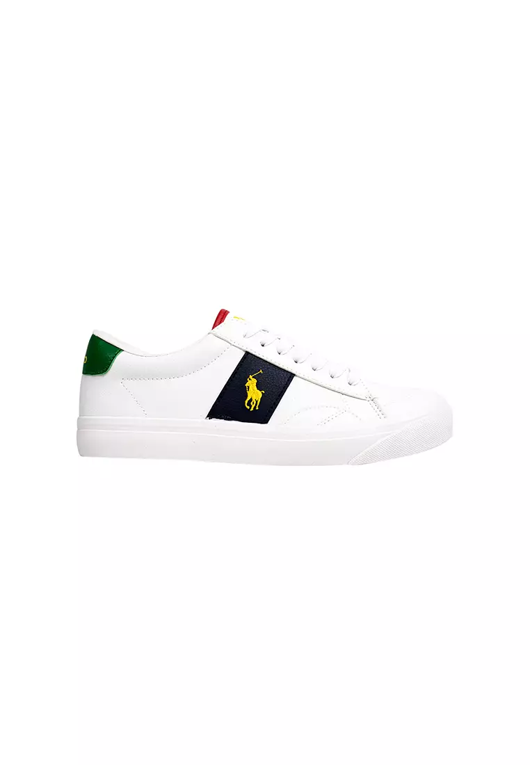 Discount on Polo Ralph Lauren  shoes - SKU: Ryley Sneaker- White/Multi (564110)