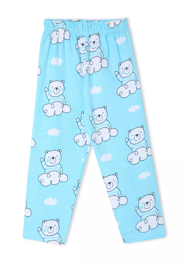 The Mom Store Kids And Baby Pajama Nightsuit Set - Hello Bear