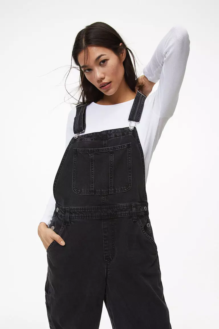 Straight Denim dungarees