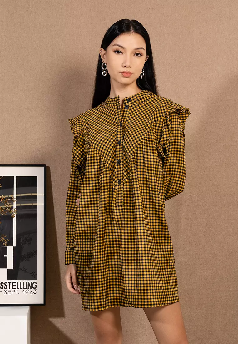 Checked on sale dress topshop