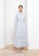 LC WAIKIKI white and beige Ruffle Neck Patterned Long Sleeve Chiffon Women's Dress AC060AA28EB45CGS_1
