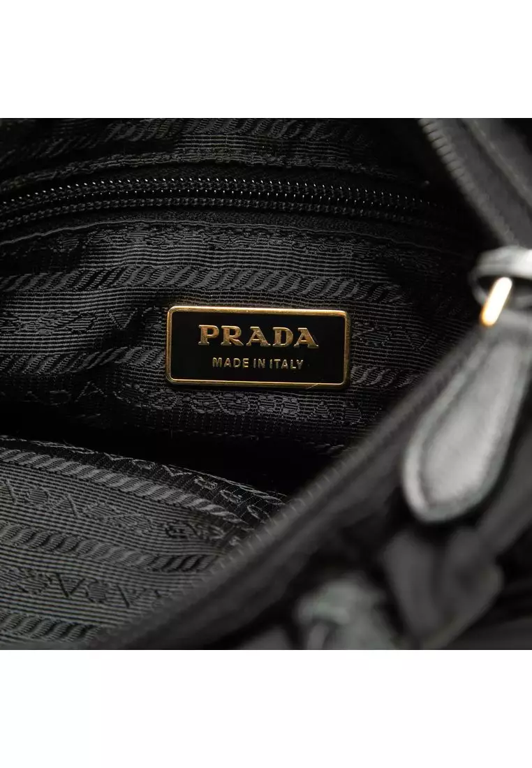 Pre-Loved Prada Tessuto Bow Satchel