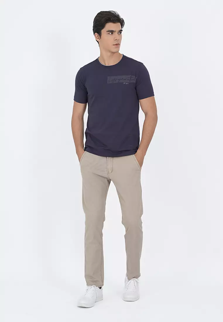 LGS - Kaos Casual Pria - Sablon - Katun - Lengan Pendek - Slim Fit - JTS.322.S3462F.01.C