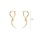 Glamorousky silver 925 Sterling Silver Plated Gold Fashion Personality Cross Geometric Circle Long Earrings 7437BACFD9262EGS_2