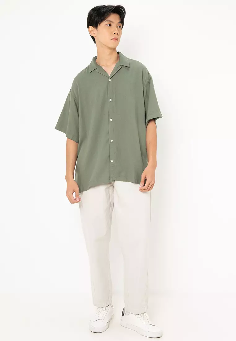 Wayne Solid Resort Short Sleeves Shirt