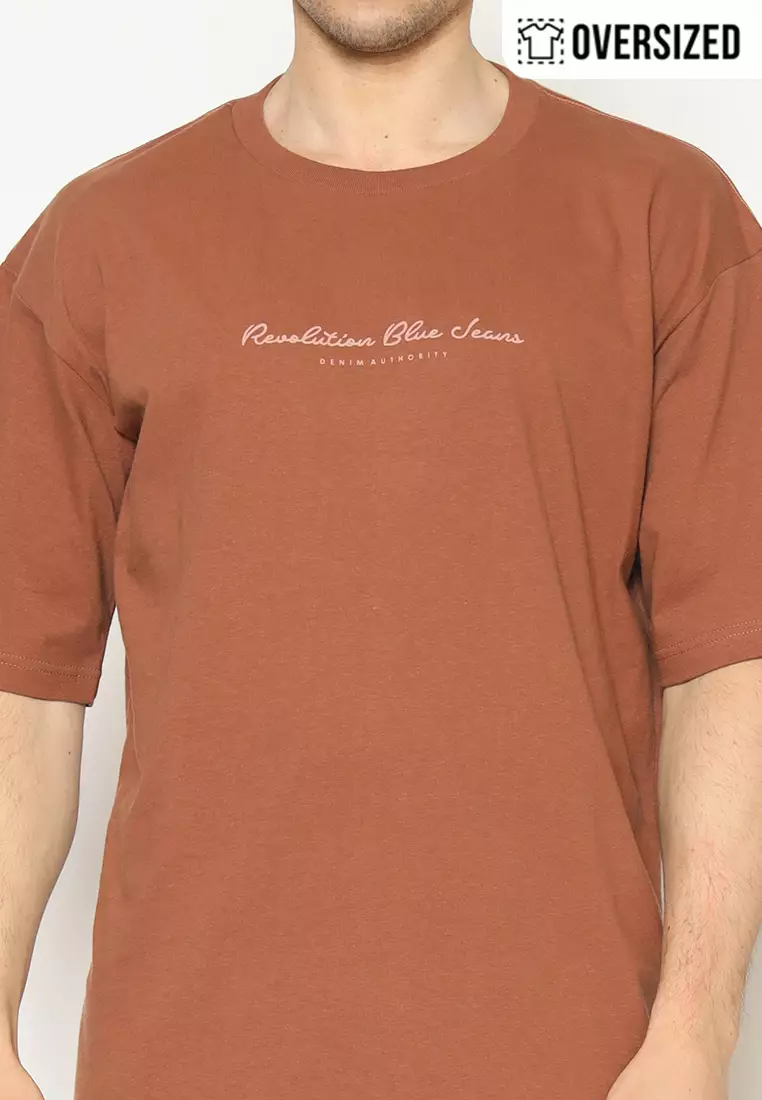 RBJ T-Shirt Cotton Oversized Pria 2079131691