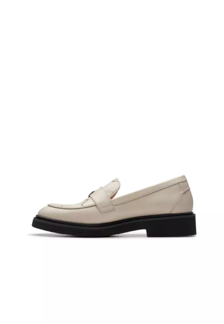 Buy Clarks CLARKS Splend Penny Ivory Leather Women s Casual Shoes