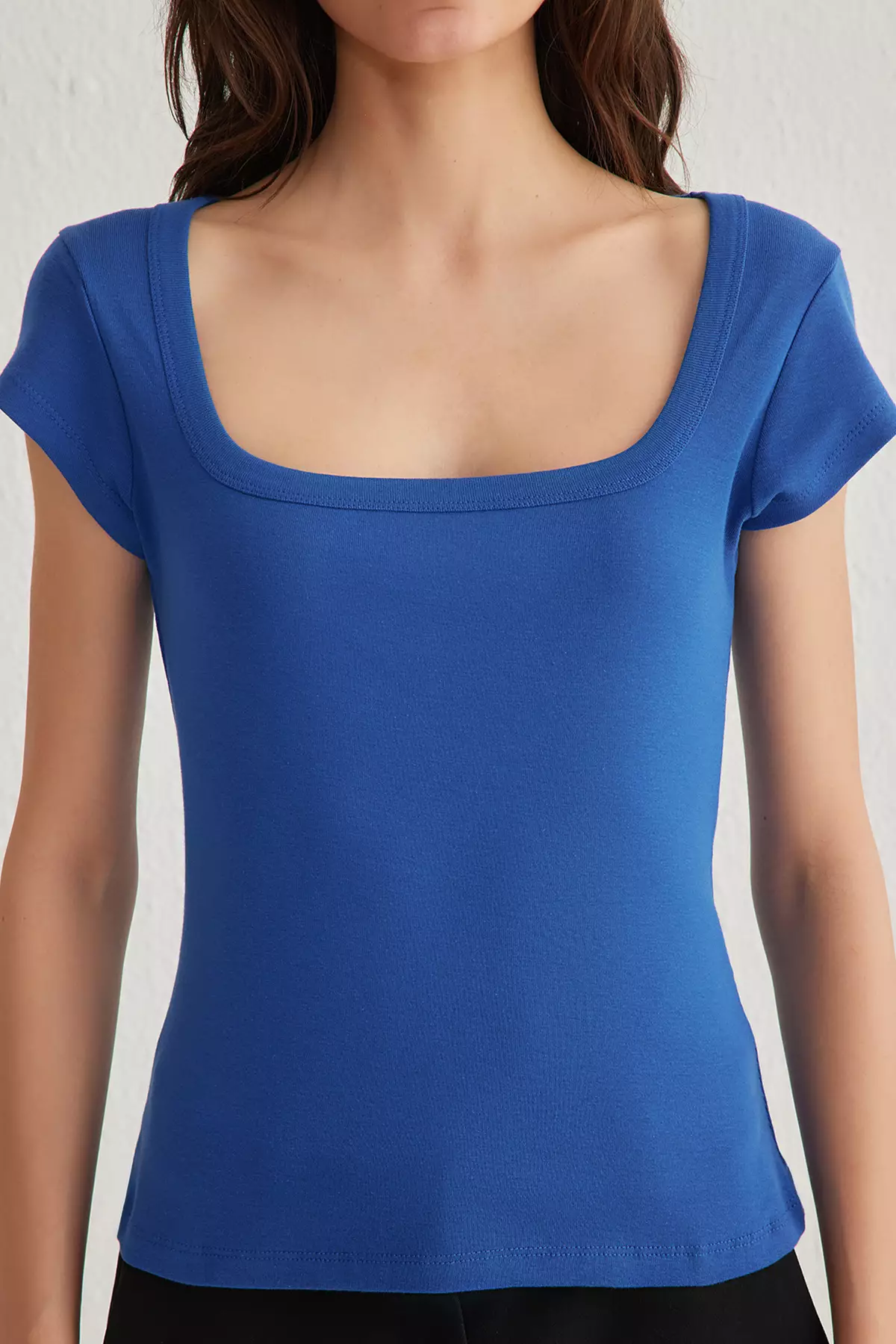Square Neck Fitted Top