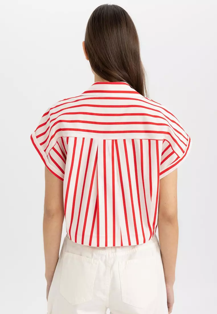 Striped Crop Shirt