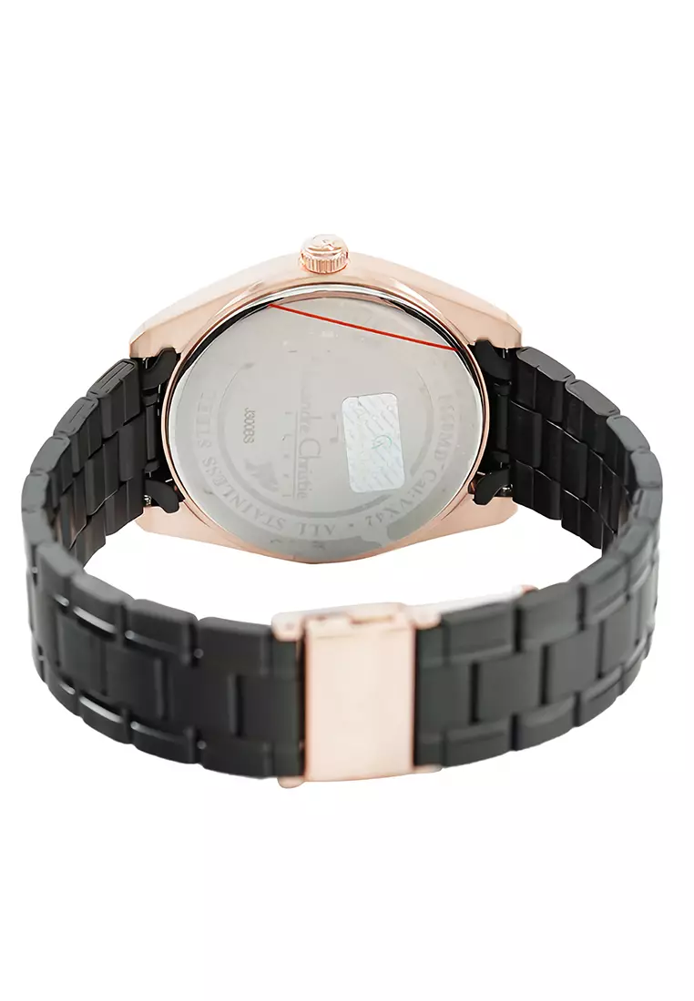 Alexandre Christie - Jam Tangan Analog Pria - Rosegold - Black Stainless Steel Bracelet - 8660MDBBRBA
