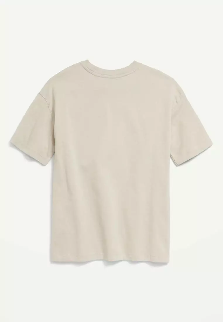 Oversized Short-Sleeve Pocket T-Shirt for Boys