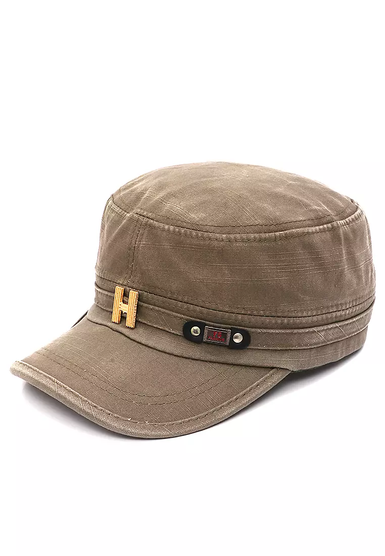 Aldrich Caps Comando Unisex Military Army Casual Strap Adjusted Material Cotton ORIGINAL - Khaki