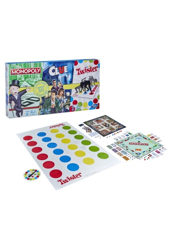 HASBRO Hasbro Gaming Family Gaming Triple Play Pack, 3-Pack Includes Monopoly, Clue, Twister, 3 Classic Games in 1 Box 2021 Online | ZALORA Singapore