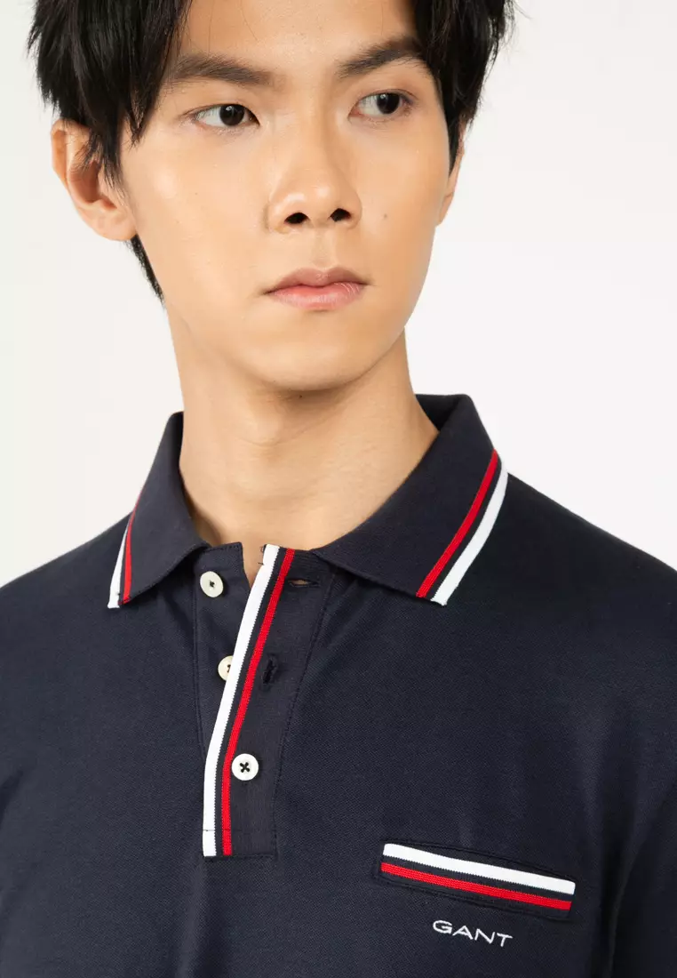 Tipped Piqué Polo Shirt