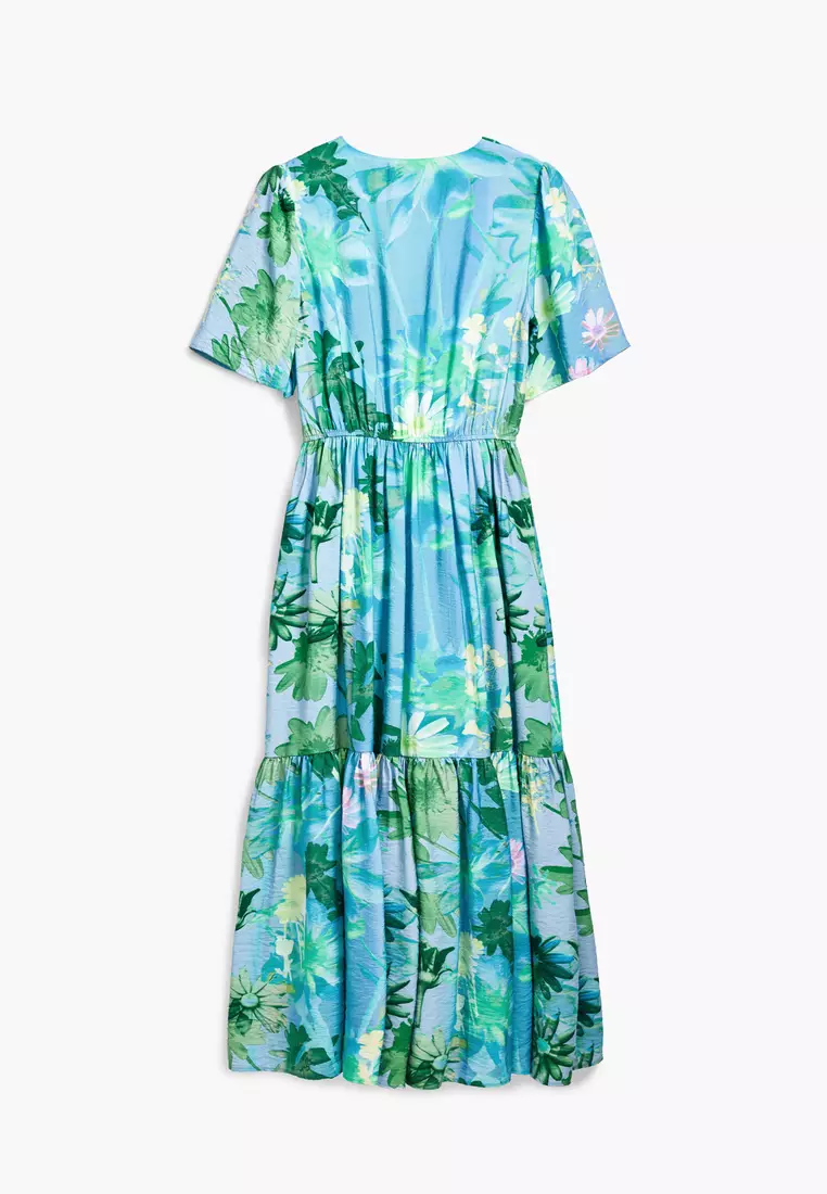Floral shirt dress