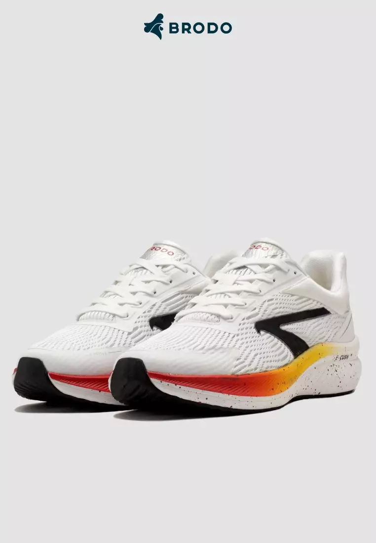 BRODO - Running Shoes Active Inizio White Lava Red