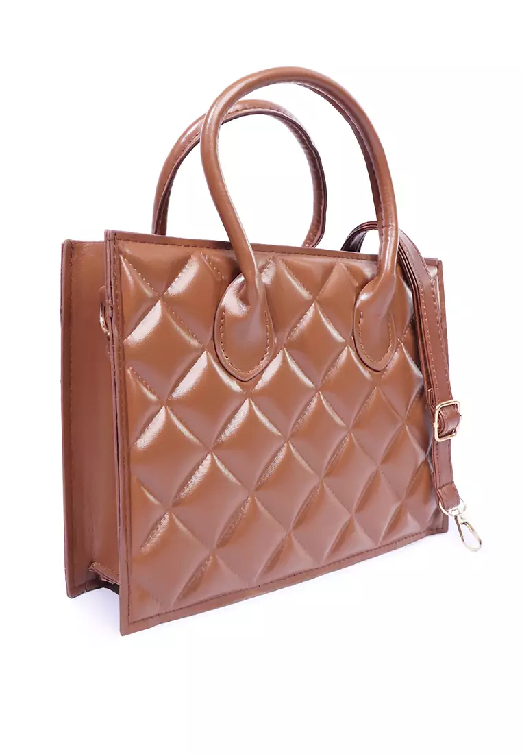 London Rag - Quilted Structure Hand Bag