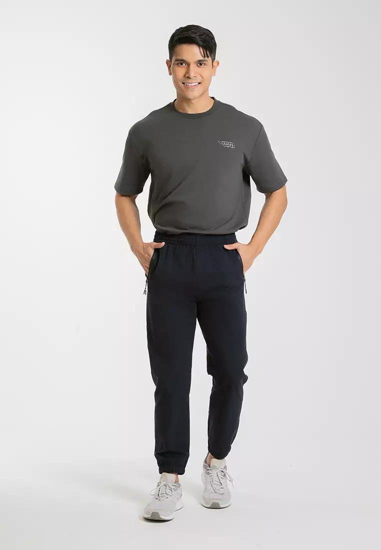 Forest Stretchable Slim Fit Tracksuit Men Track Pants Unisex Track Bottom  - 10787-33Navy