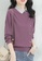 A-IN GIRLS purple Fashion Beaded Lapel Top 43CE9AA191F448GS_4